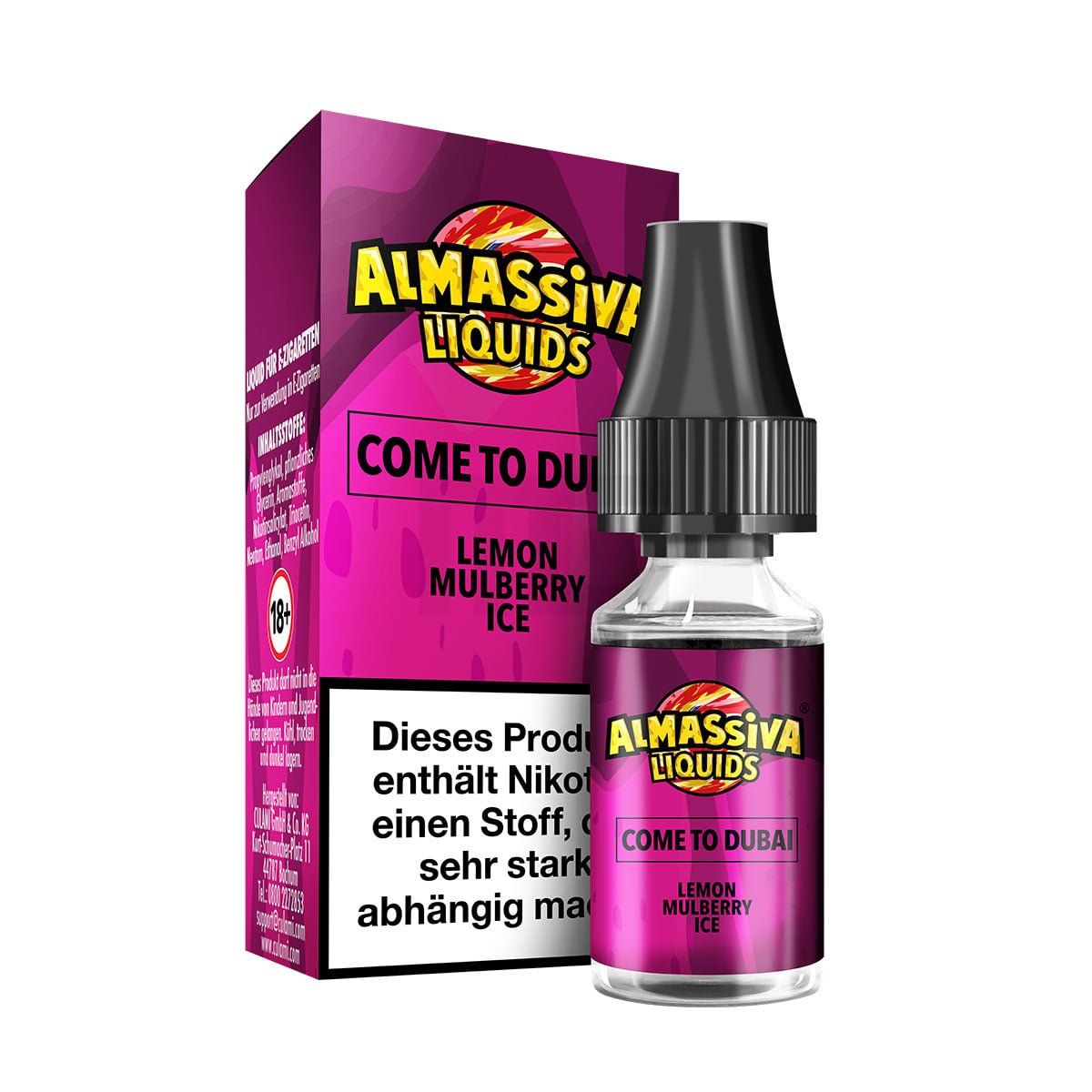 al_massiva_liquid_come_to_dubay_bottle_box Al Massiva - Come to Dubai - Nikotinsalzliquid - 10ml - 17mg