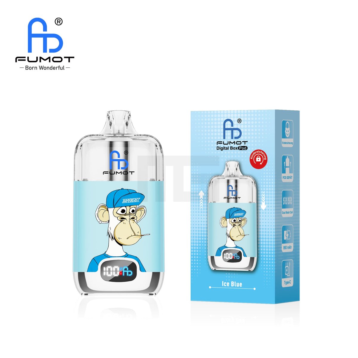 RandM - Digital Box - Pod Kit - Ice Blue