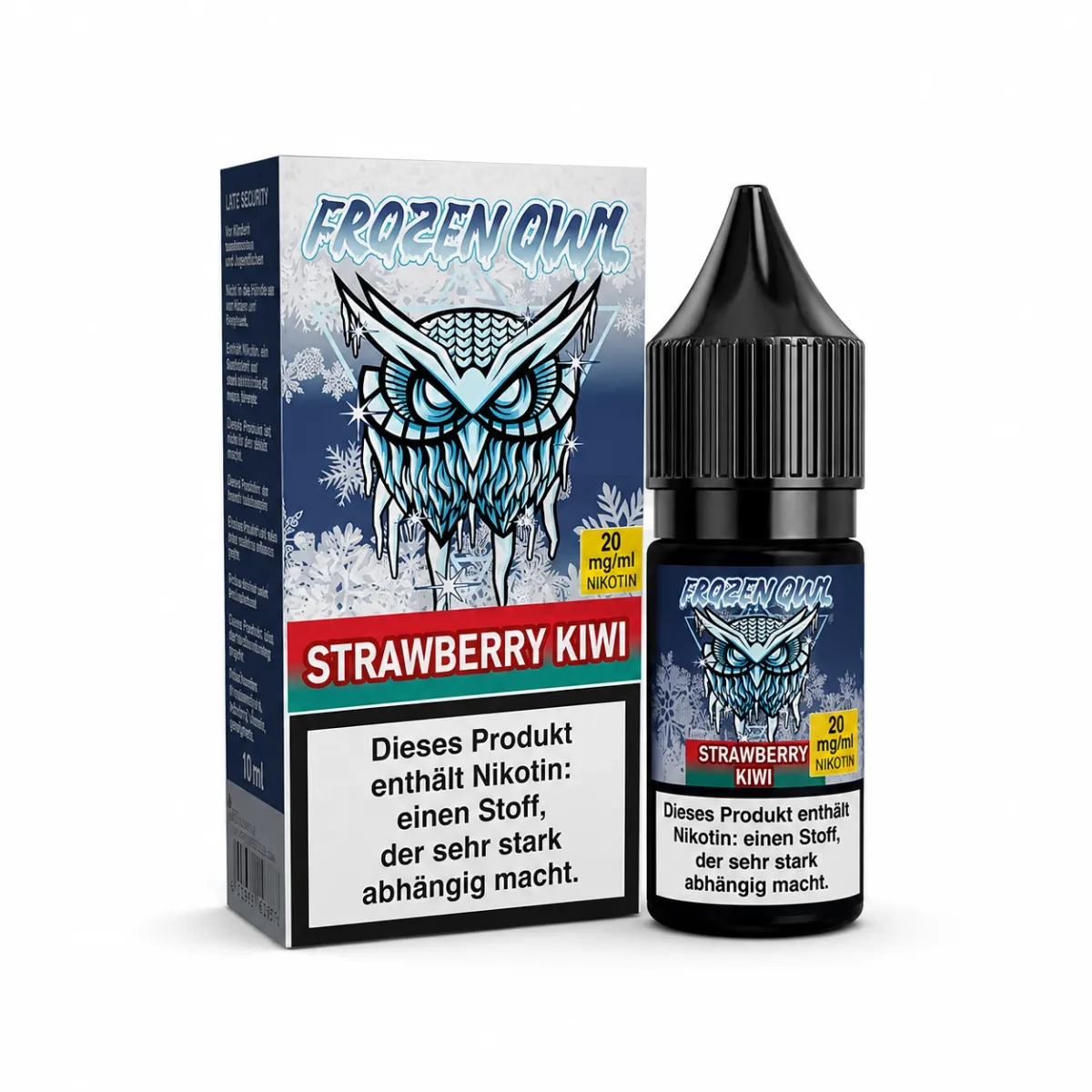 Frozen OWL - Nikotinsalz Liquid - 10ml - Strawberry Kiwi - 10ml - 10mg