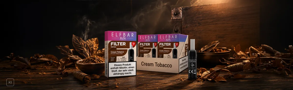 ELFBAR ELFA Filter Series Cream Tobacco – Ab sofort verfügbar!