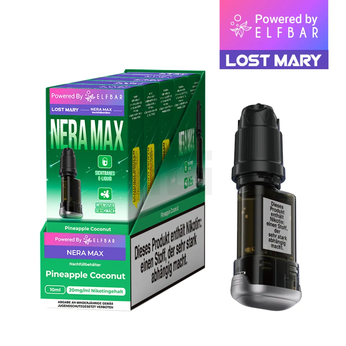 Lost Mary - Nera Max - Nachfüllbehälter - Pineapple Coconut Lost Mary - Nera Max - Nachfüllbehälter - Pineapple Coconut