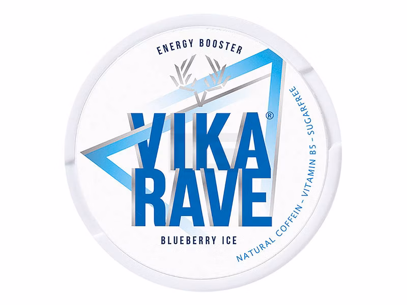 Vika Rave - Koffein Pouches - Blueberry Ice - 50mg