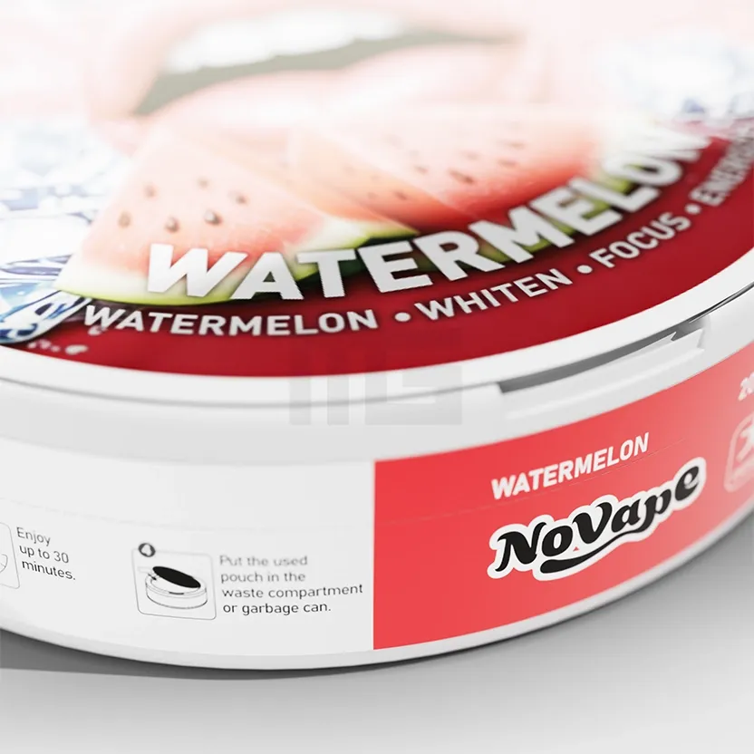 NoVape - Koffein Pouches - Watermelon - 80mg - 20 Stück