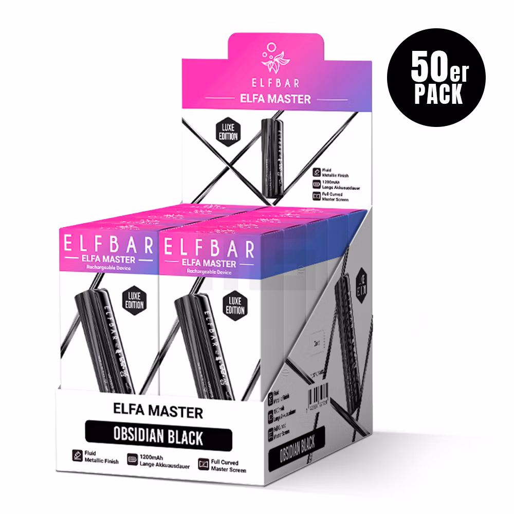 Elfbar - ELFA MASTER - Basisgerät - Obsidian Black (LUXE Edition)