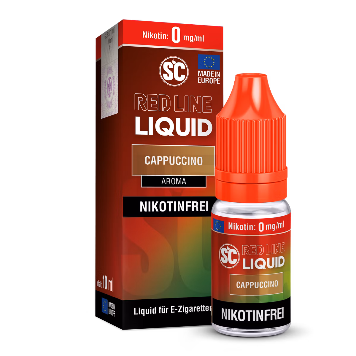 SC Red Line - Nikotinsalzliquid - 10ml - 0mg - Cappuccino SC Red Line - Nikotinsalzliquid - 10ml - 0mg - Cappuccino