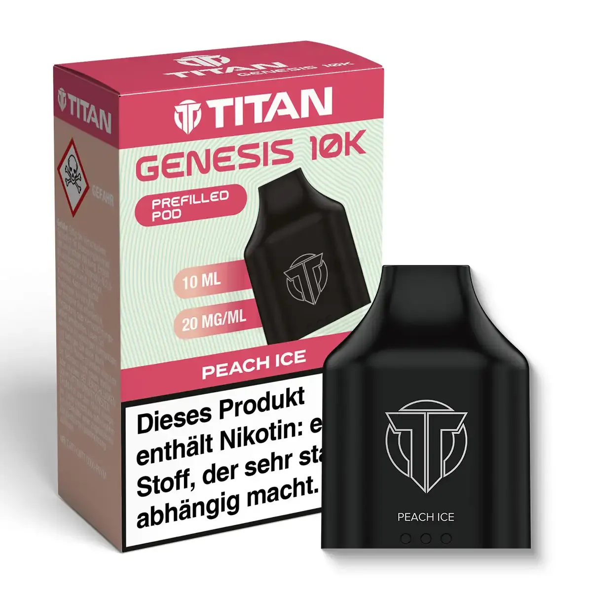 TITAN - Genesis 10K - Nachfüllbehälter - Peach Ice - 20mg