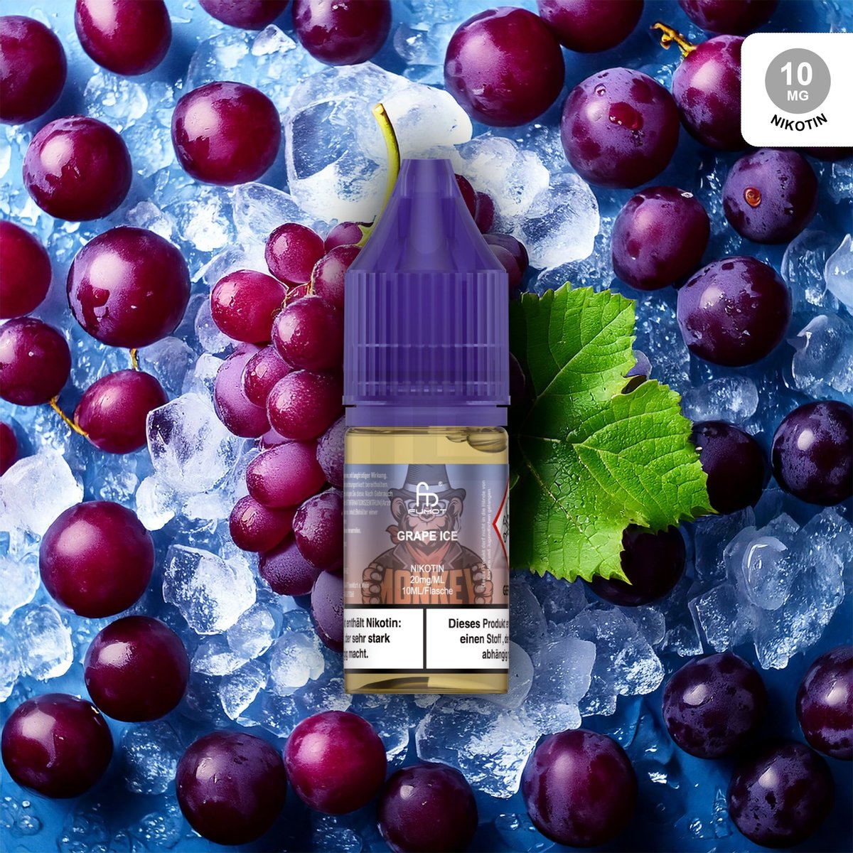 RandM - Tornado - Nikotinsalz-Liquid - 10ml - Grape Ice 10mg