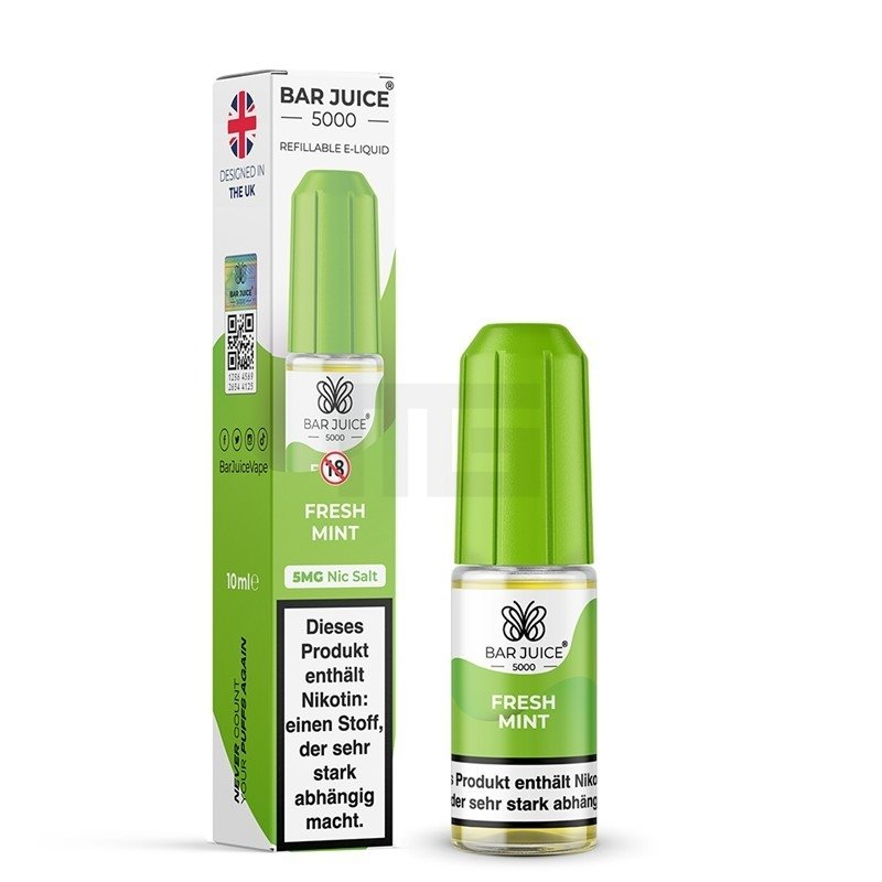Bar Juice 5000 - Nikotinsalz - 10ml - 5mg - Fresh Mint