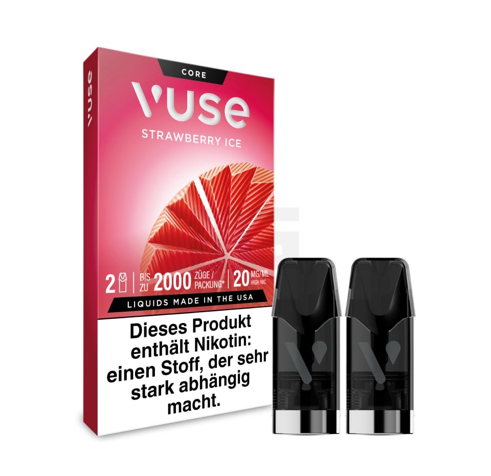 Vuse - Prefilled Pods - Strawberry Ice | Nikotinsalz-Stärke : 20mg
