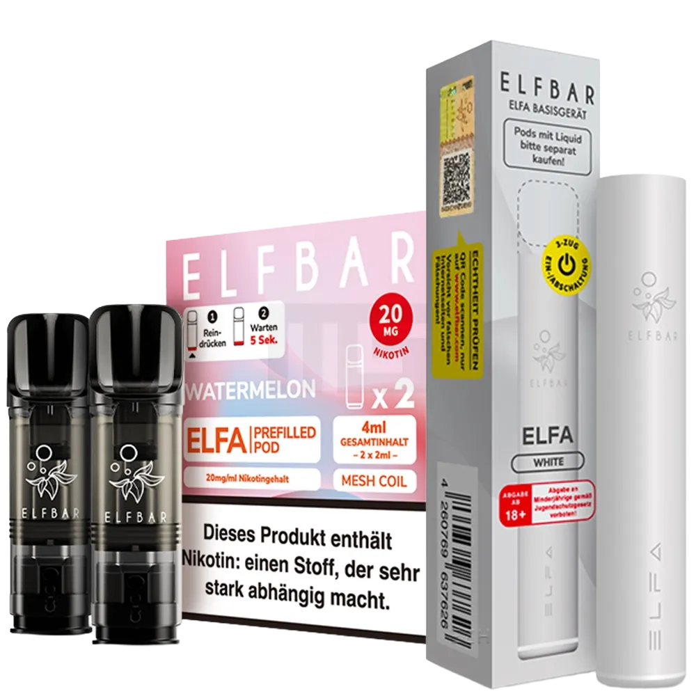 Elfbar - ELFA - Starter Kit - 20mg Elfbar - ELFA - Starter Kit - 20mg