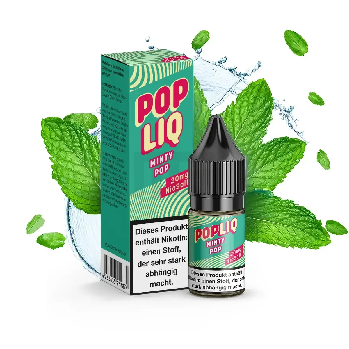 PopLiq Nikotinsalz-Liquid Minty Pop 10ml 20mg PopLiq Nikotinsalz-Liquid Minty Pop 10ml 20mg