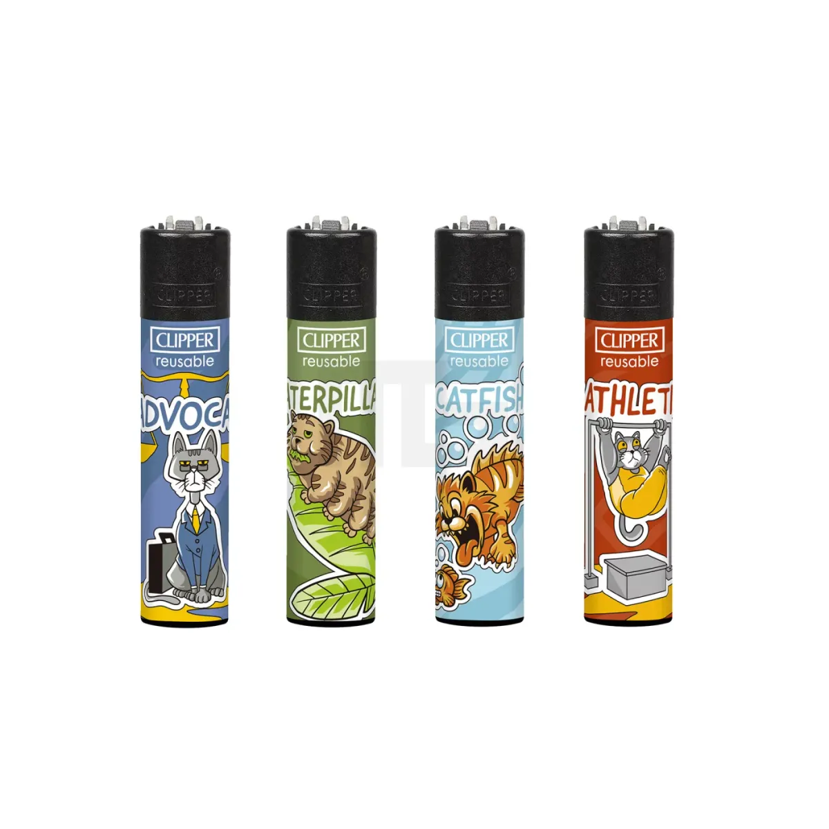 Clipper - Feuerzeug - Catz - 1v4 - wiederverwendbar