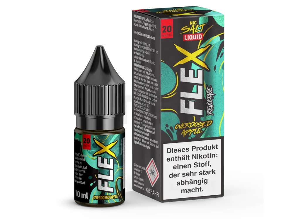 Revoltage - Flex - Nikotinsalzliquid - 10ml - Apple - 20mg Revoltage - Flex - Nikotinsalzliquid - 10ml - Apple - 20mg