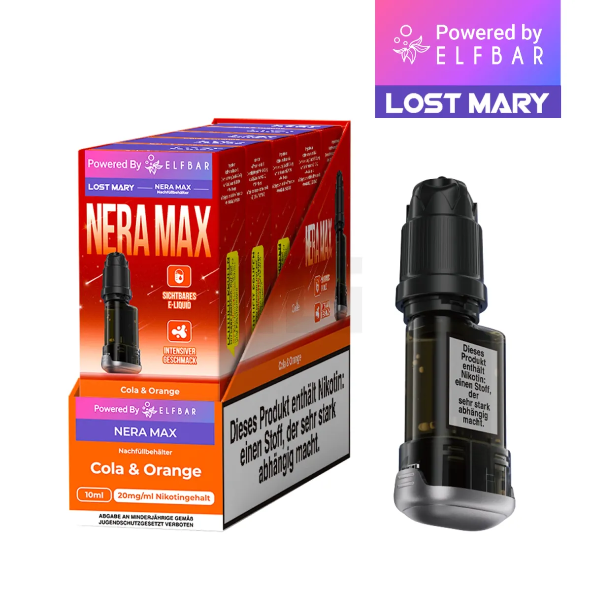 Lost Mary - Nera Max - Nachfüllbehälter - Cola & Orange