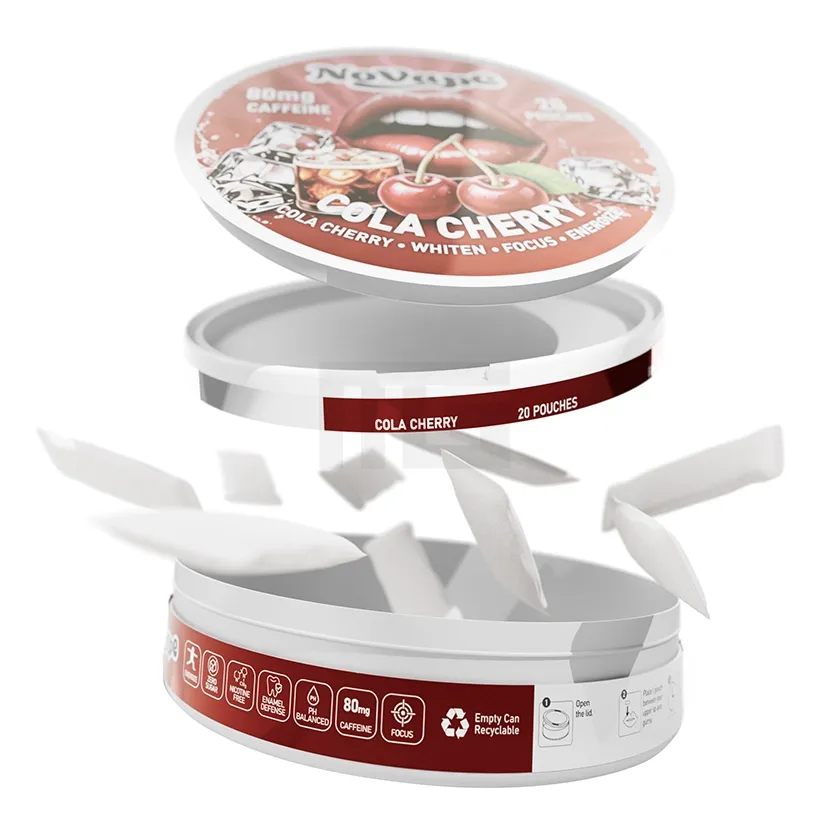 NoVape - Koffein Pouches - Cherry Cola - 80mg - 20 Stück NoVape - Koffein Pouches - Cherry Cola - 80mg - 20 Stück