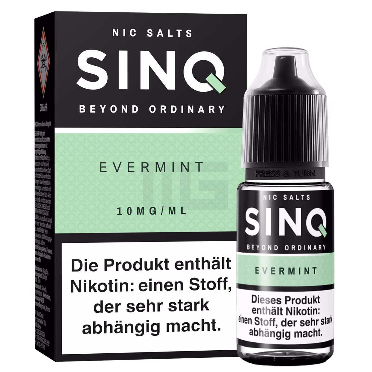 SINQ - Evermint - Nikotinsalz Liquids - 10ml - 10mg SINQ - Evermint - Nikotinsalz Liquids - 10ml - 10mg