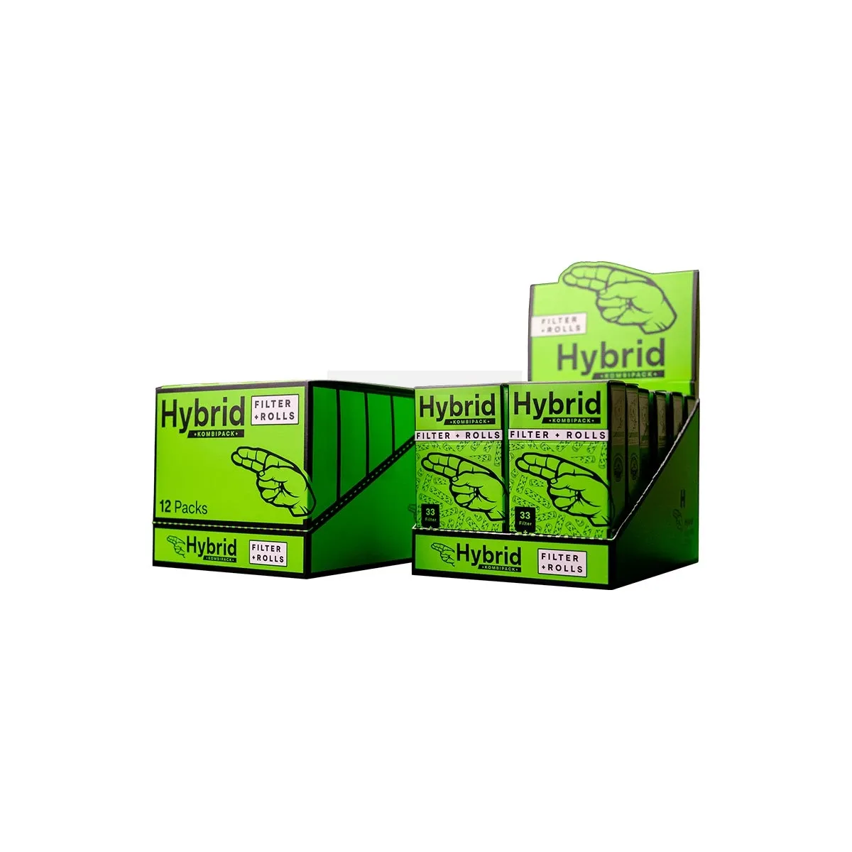 Hybrid Supreme - Aktivkohlefilter - 6,4mm - 33 Stück