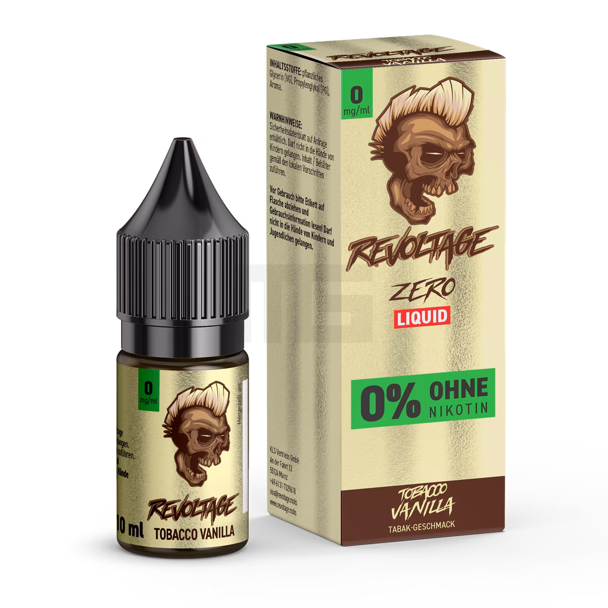 Revoltage - Hybrid Nikotinsalz Liquid - 10ml - Tobacco Vanilla - 0mg