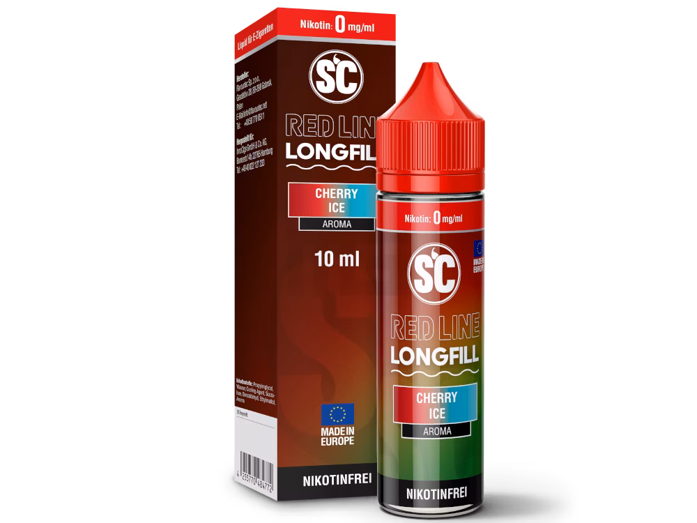 SC Red Line - Aroma - 10ml - Cherry Ice | Inhalt : 10ml | Nikotinstärke : 0mg | Paketgröße : 1er Packung