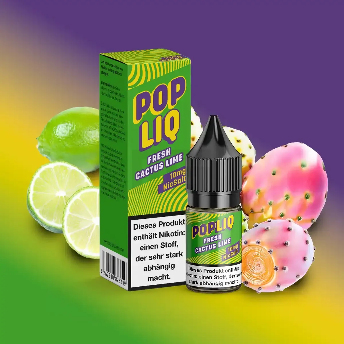 PopLiq Nikotinsalz-Liquid Fresh Cactus Lime 10ml 10mg PopLiq Nikotinsalz-Liquid Fresh Cactus Lime 10ml 10mg