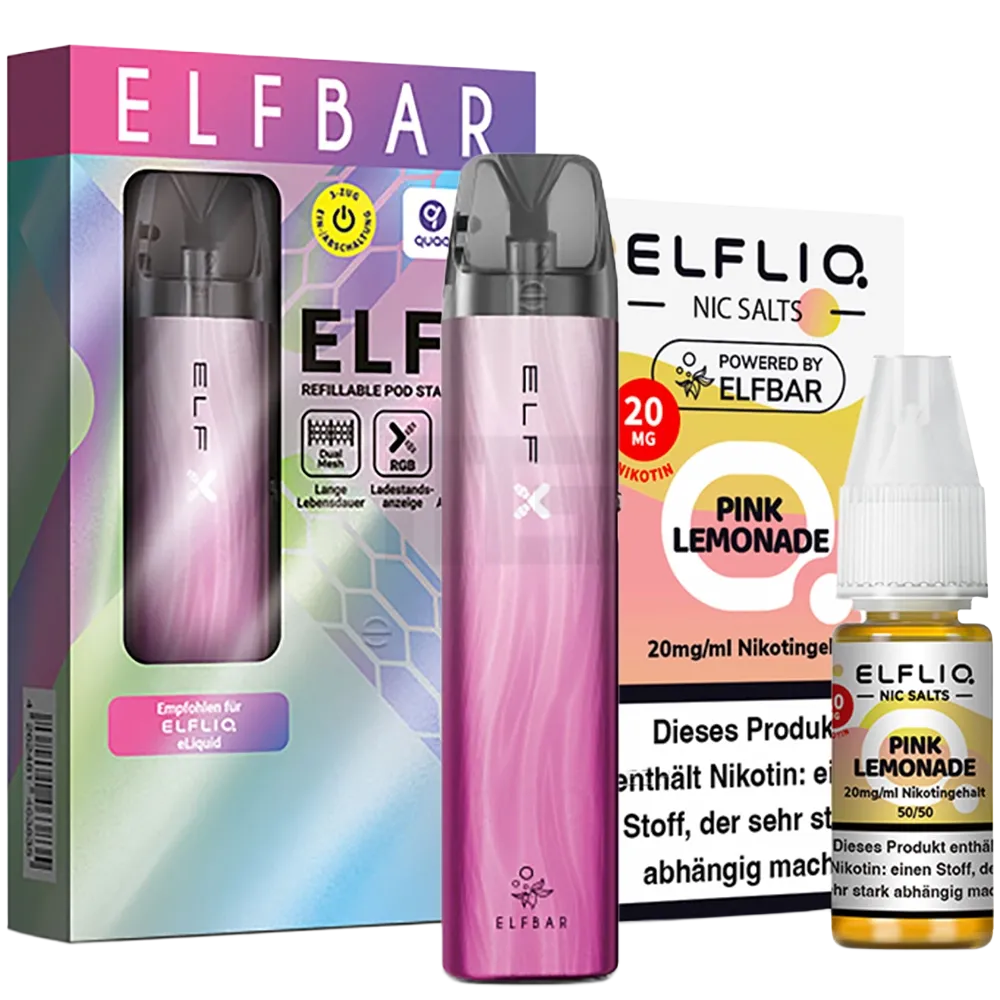 Elfbar - ELFX + ELFLIQ - Starter Kit Elfbar - ELFX + ELFLIQ - Starter Kit