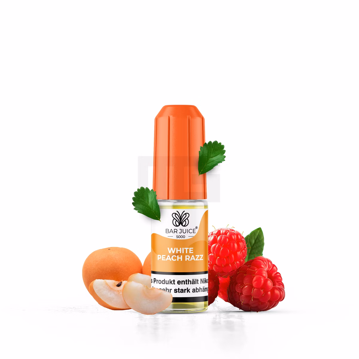 Bar Juice - 5000 - White Peach Razz | Inhalt : 10ml | Nikotinsalz-Stärke : 10mg | Paketgröße : 1er Packung Bar Juice - 5000 - White Peach Razz | Inhalt : 10ml | Nikotinsalz-Stärke : 10mg | Paketgröße : 1er Packung