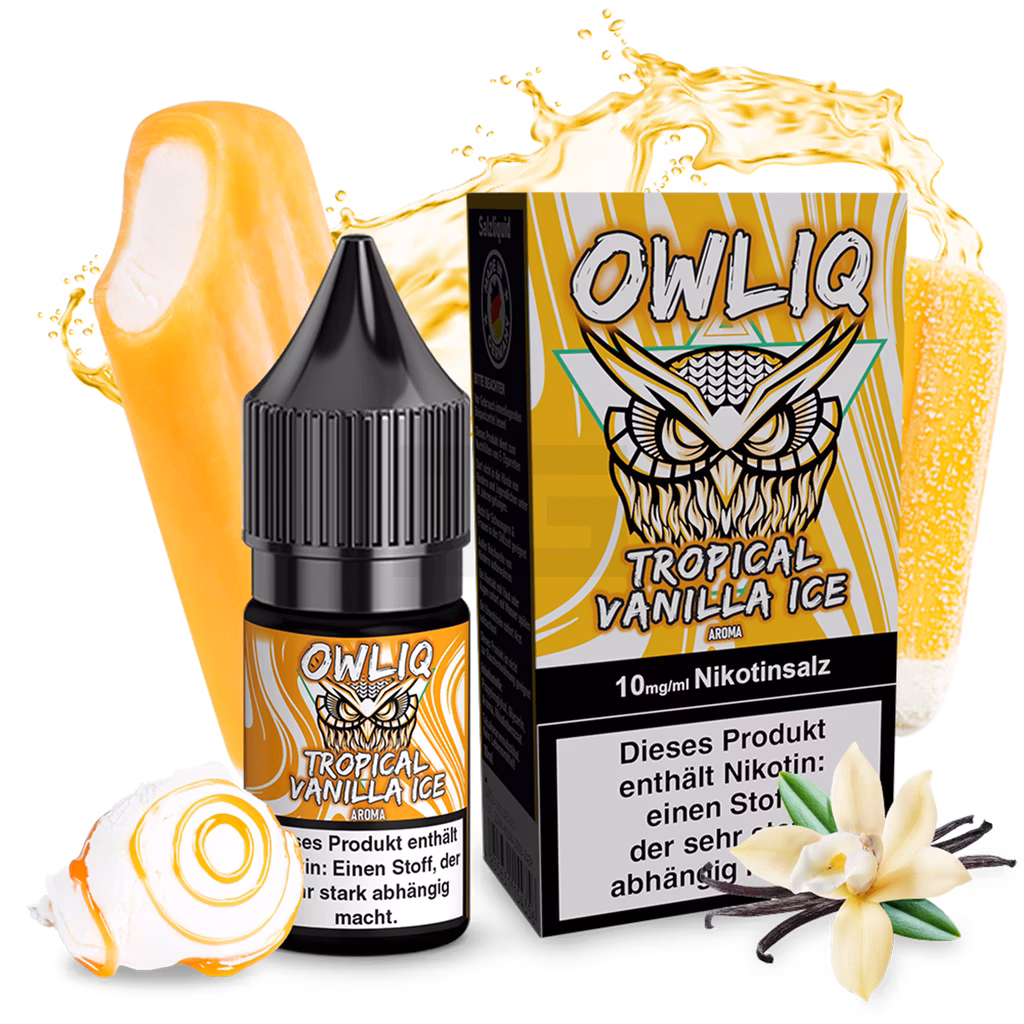 OWLIQ - Tropical Vanilla Ice - Nikotinsalz Liquid - 10ml - 10mg OWLIQ - Tropical Vanilla Ice - Nikotinsalz Liquid - 10ml - 10mg