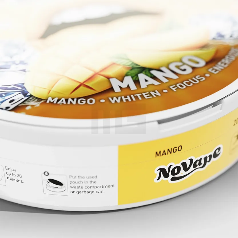 NoVape - Koffein Pouches - Mango - 80mg - 20 Stück NoVape - Koffein Pouches - Mango - 80mg - 20 Stück