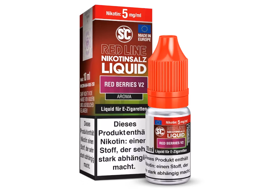 SC Red Line - Nikotinsalzliquid - 10ml - 5mg - Red Berries V2 SC Red Line - Nikotinsalzliquid - 10ml - 5mg - Red Berries V2