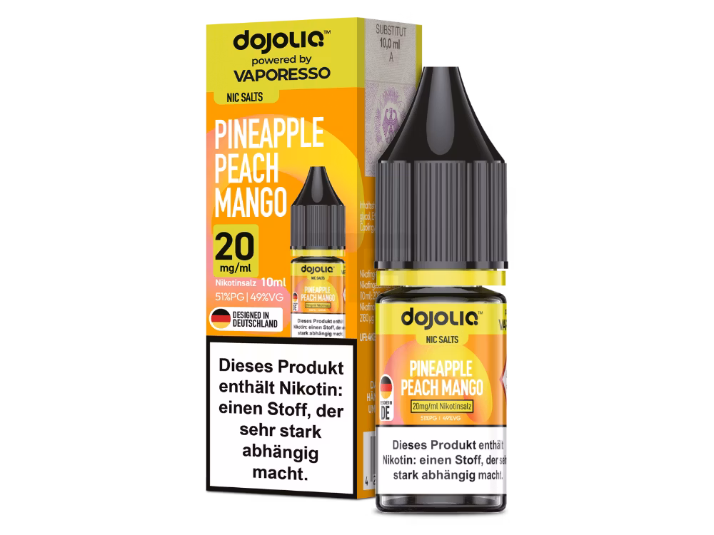 Vaporesso - Dojo - Nikotinsalz-Liquid - 10ml - Pineapple Peach Mango - 20mg