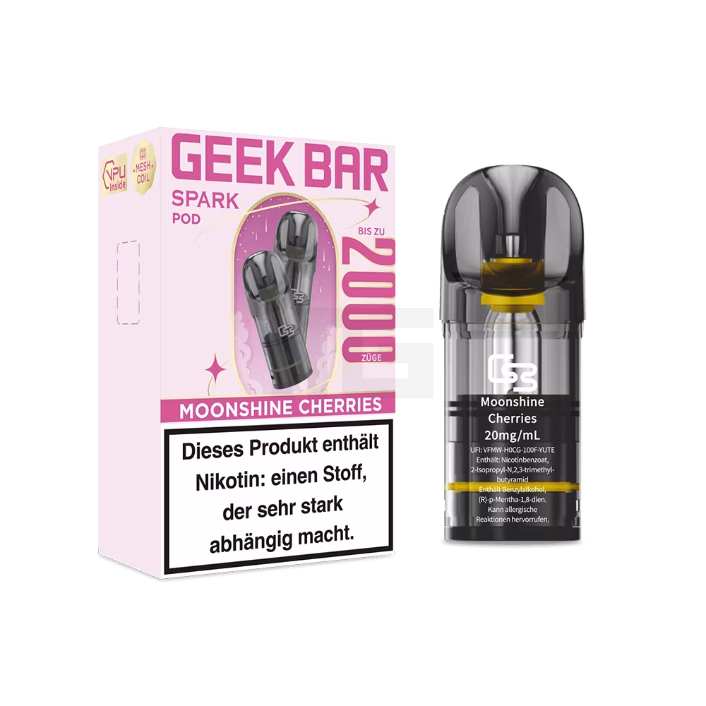 Geek Bar Spark Prefilled Pods Moonshine Cherries 20mg 2ml Geek Bar Spark Prefilled Pods Moonshine Cherries 20mg 2ml