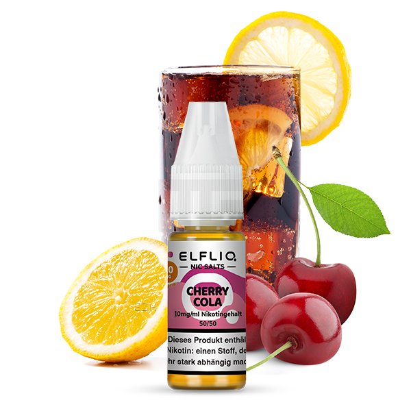Elfbar - ElfLiq - 10ml - Cherry Cola | Nikotinsalz-Stärke : 10mg Elfbar - ElfLiq - 10ml - Cherry Cola | Nikotinsalz-Stärke : 10mg