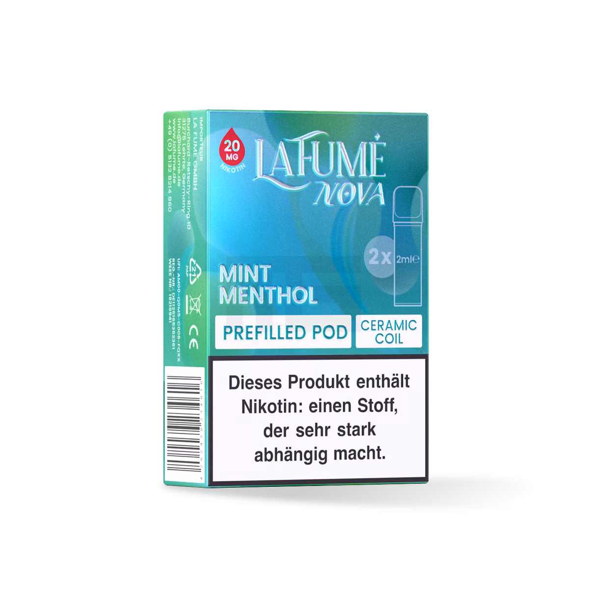 La Fume Nova - Prefilled Pods - 20mg - Mint Menthol