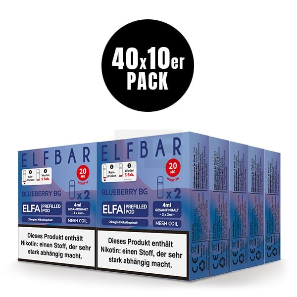 Elfbar - ELFA - Prefilled Pod - 2ml - 2er Pack - Blueberry BG