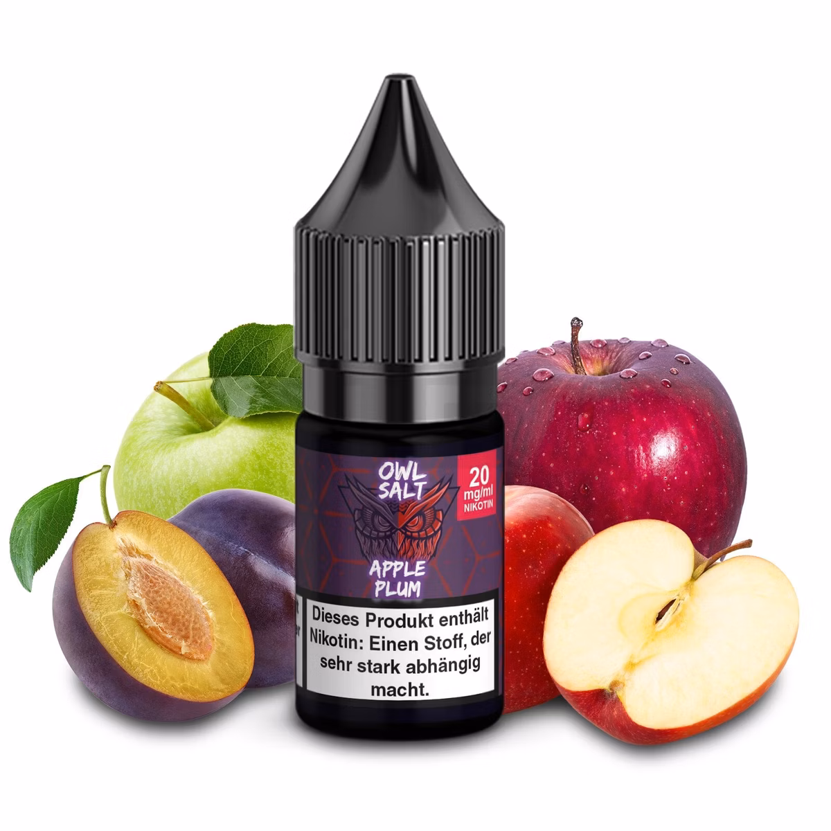 owl-salt-10ml-20mg-apple-plum OWL Salt - Apple Plum - Nikotinsalz Liquid - 10ml - 20mg