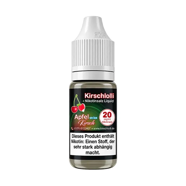 Kirschlolli - Apfel Kirsch on Ice - Nikotinsalz Liquid - 10ml - 20mg