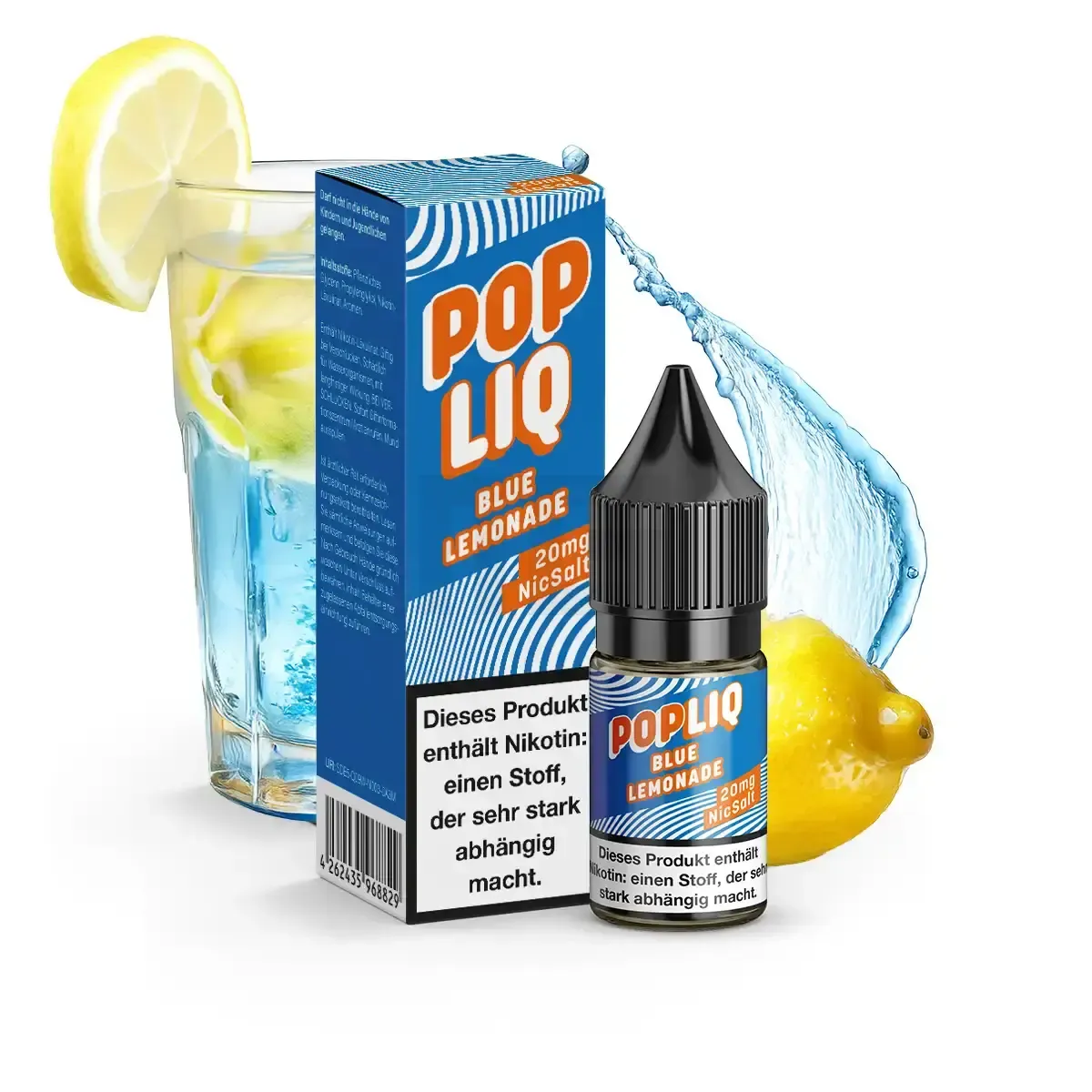 PopLiq Nikotinsalz-Liquid Blue Lemonade 10ml 20mg PopLiq Nikotinsalz-Liquid Blue Lemonade 10ml 20mg