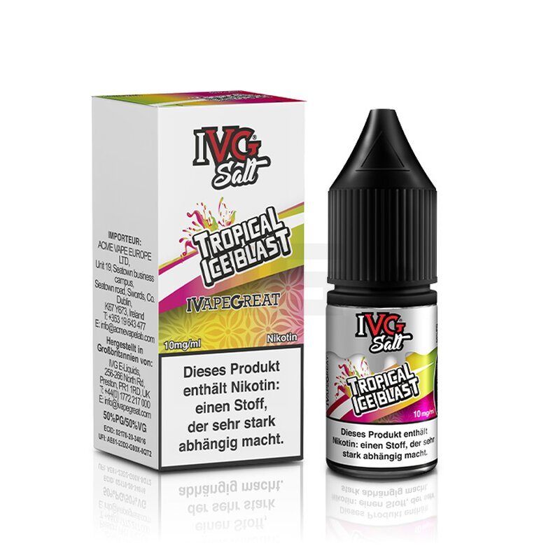 ivg-salts-tropical-ice-blast-liquid-10ml IVG - Salt - Nikotinsalz-Liquid - Tropical Ice Blast - 20mg - 10ml