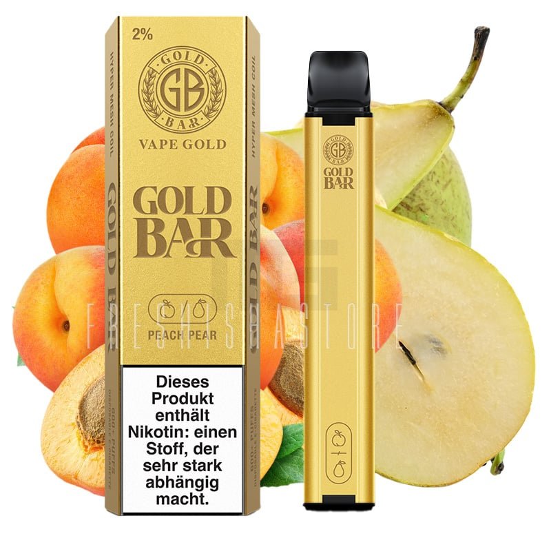 goldbar-einweg-e-zigarette-peach-pear-20mg Goldbar - Einweg E - Zigarette - Peach Pear - 20mg