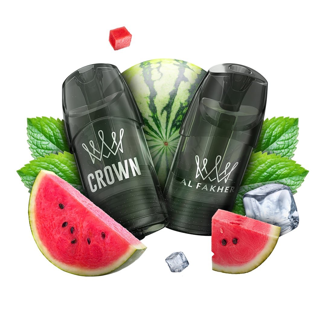 Al Fakher - Crown Switch - Prefilled Pods - 2er Pack - Watermelon Freeze | Paketgröße : 1er Packung Al Fakher - Crown Switch - Prefilled Pods - 2er Pack - Watermelon Freeze | Paketgröße : 1er Packung