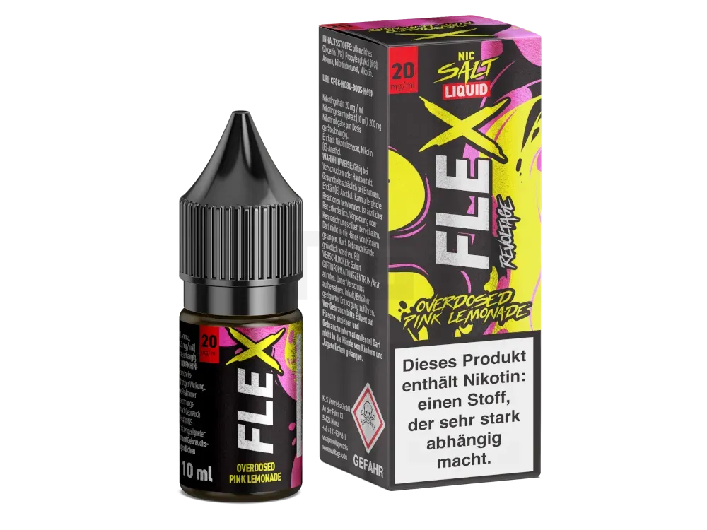 Revoltage - Flex - Nikotinsalzliquid - 10ml - Pink Lemonade - 20mg Revoltage - Flex - Nikotinsalzliquid - 10ml - Pink Lemonade - 20mg