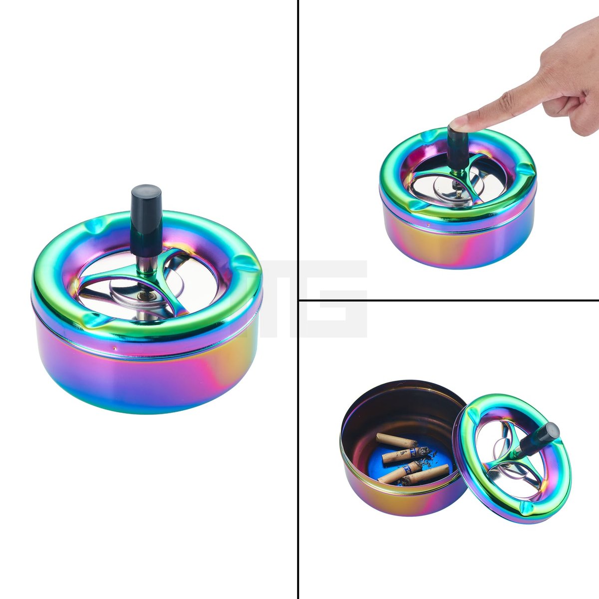 CHAMP HIGH - BIG PUSH Aschenbecher - Blue