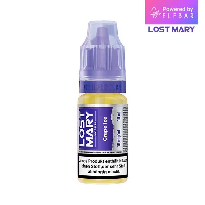 Lost Mary Nikotinsalz-Liquid - Grape Ice | Nikotinsalz-Stärke : 10mg