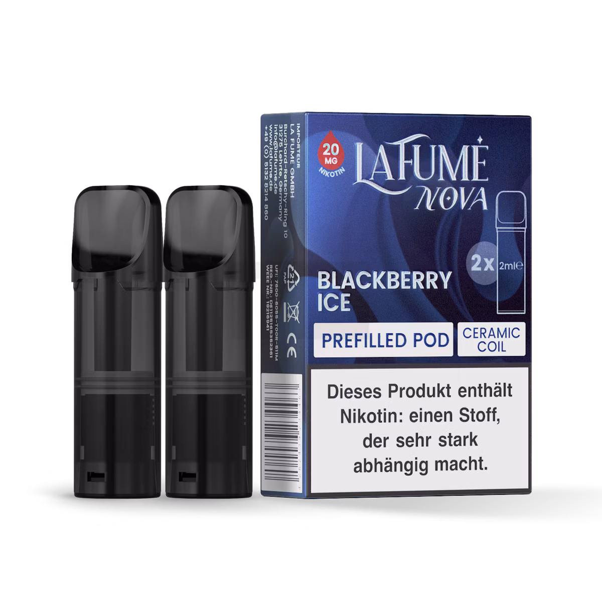 La Fume Nova - Prefilled Pods - 20mg - Blackberry Ice