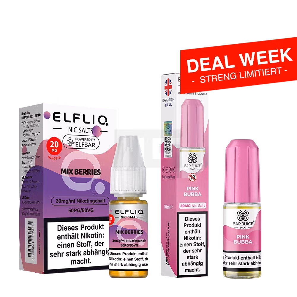 ELFBAR ELFLIQ + Bar Juice 5000 Starter Kit ELFBAR ELFLIQ + Bar Juice 5000 Starter Kit