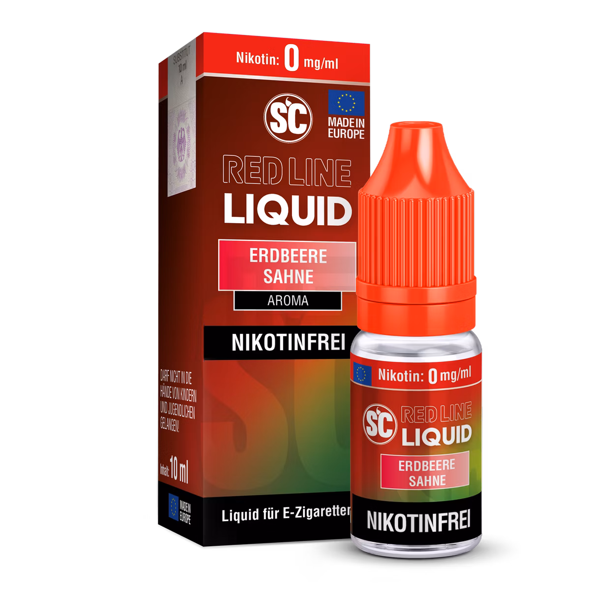 SC Red Line - Nikotinsalzliquid - 10ml - 0mg - Erdbeere Sahne SC Red Line - Nikotinsalzliquid - 10ml - 0mg - Erdbeere Sahne
