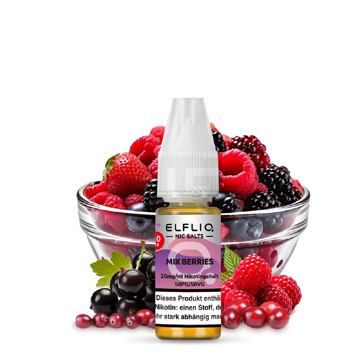 Elfbar - ElfLiq - 10ml - Mix Berries | Nikotinsalz-Stärke : 20mg Elfbar - ElfLiq - 10ml - Mix Berries | Nikotinsalz-Stärke : 20mg