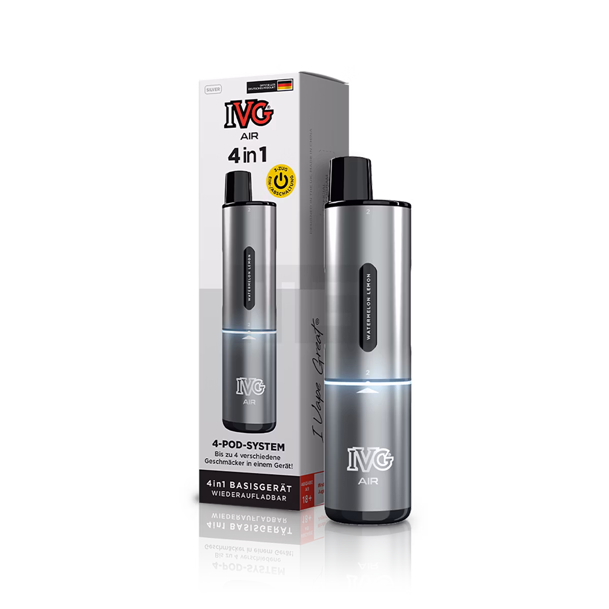 IVG - AIR - 4in1 Basisgerät - Silver | Paketgröße : 1er Packung IVG - AIR - 4in1 Basisgerät - Silver | Paketgröße : 1er Packung