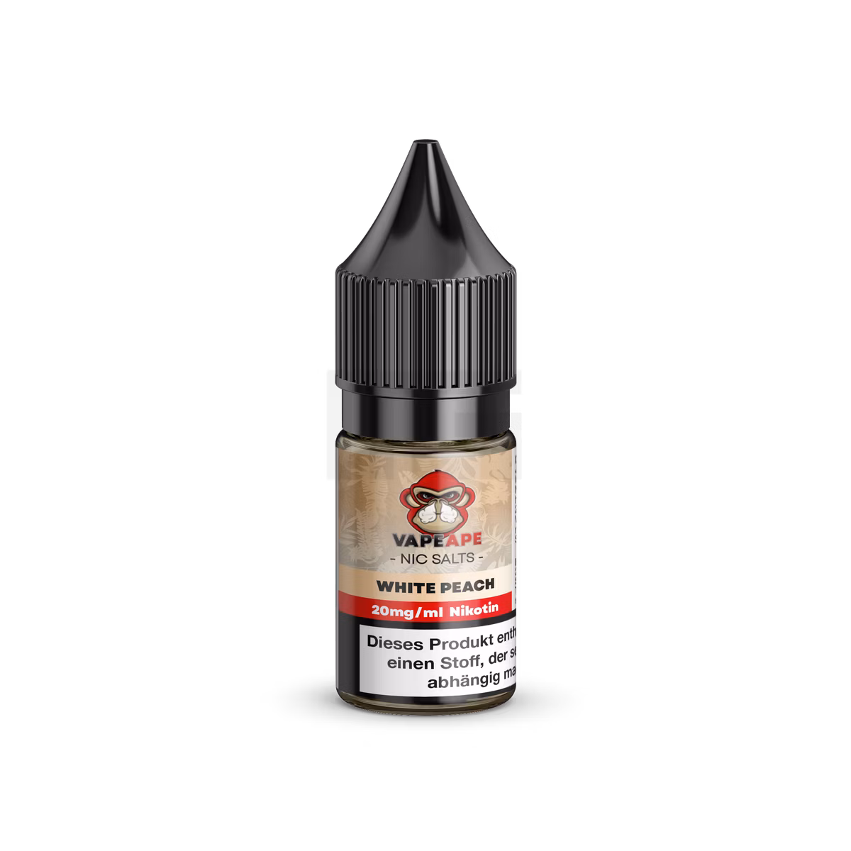 VapeApe - Nikotinsalz-Liquid - 10ml - White Peach | Nikotinsalz-Stärke : 20mg VapeApe - Nikotinsalz-Liquid - 10ml - White Peach | Nikotinsalz-Stärke : 20mg