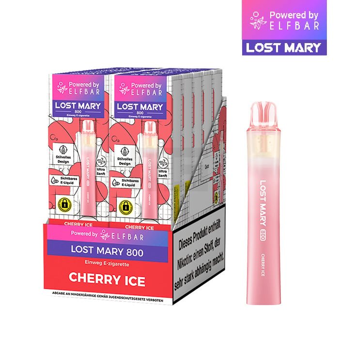 Lost Mary - LM800 - Einweg E-Zigarette - Cherry Ice - 20mg